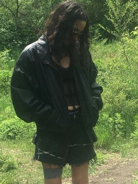 Wear On Earth leather bomber jacket